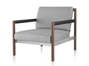 BRABO - Fabric armchair with armrests by Herman Miller - view 3